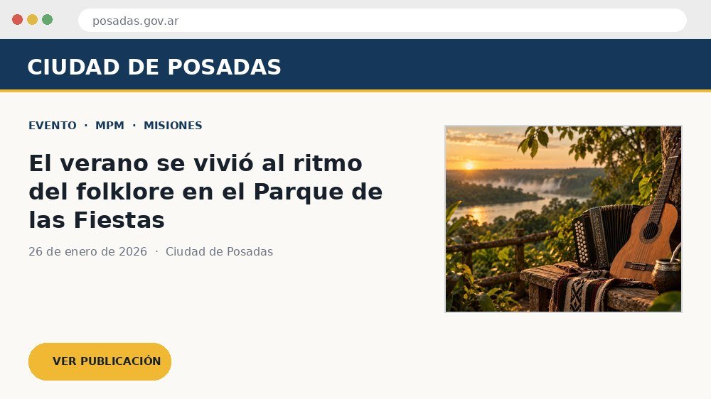 Vista previa de la publicación en Ciudad de Posadas